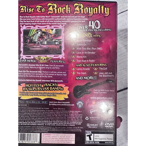 Guitar Hero Aerosmith PS2 - Picture 3 of 3